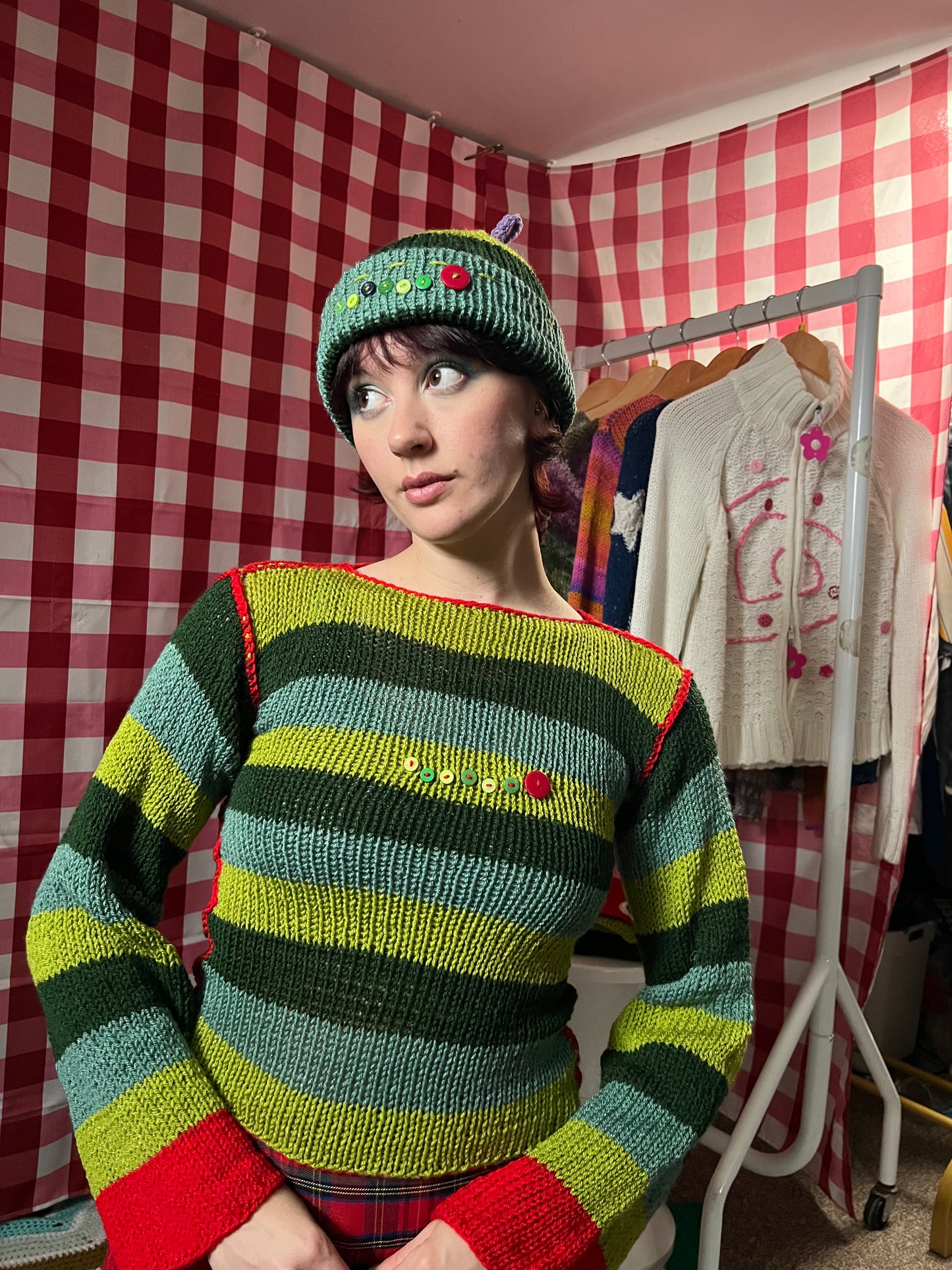 Caterpillar beanie