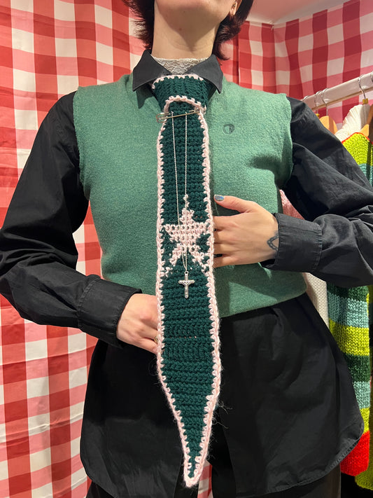 Crochet tie