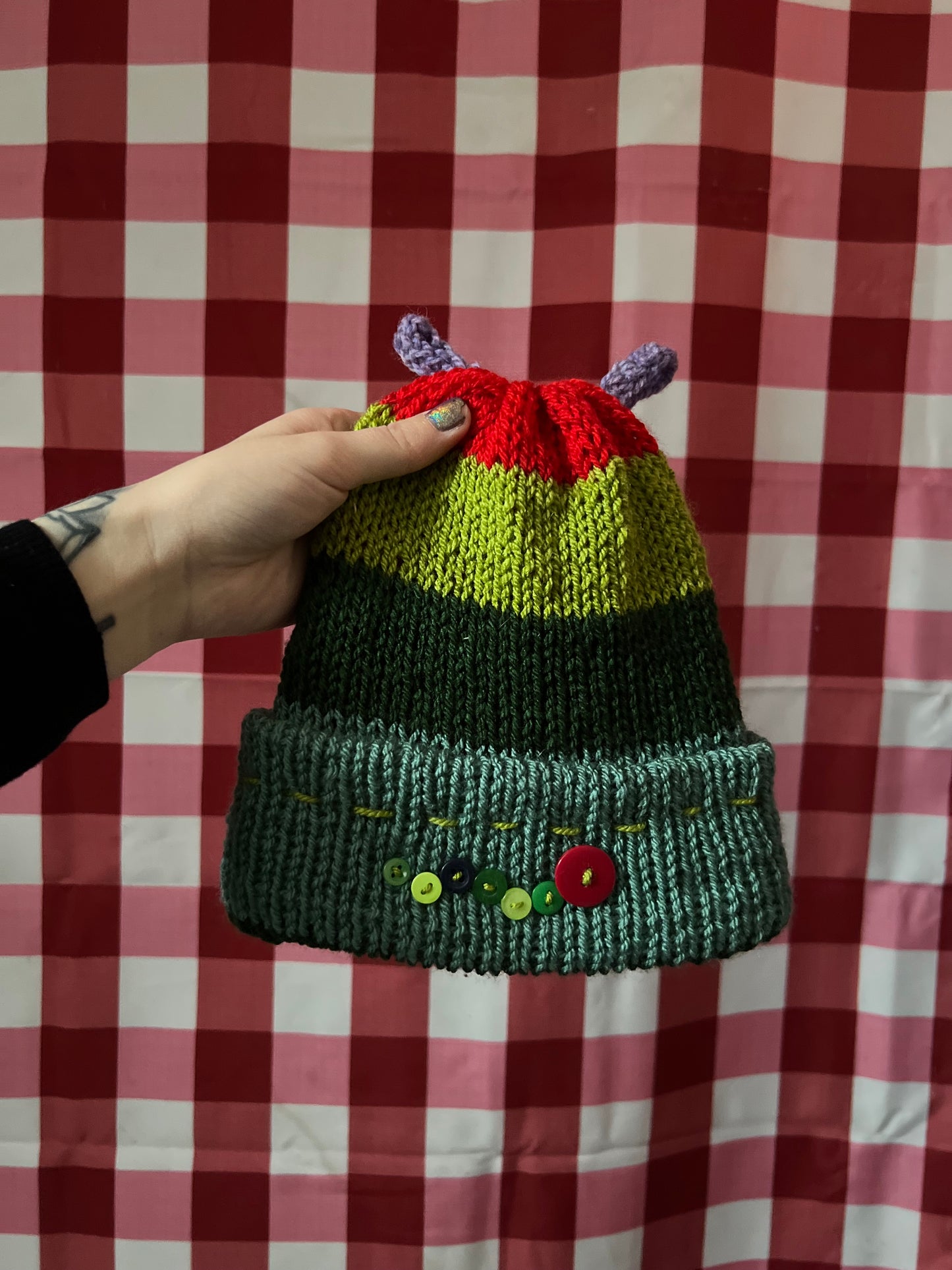 Caterpillar beanie