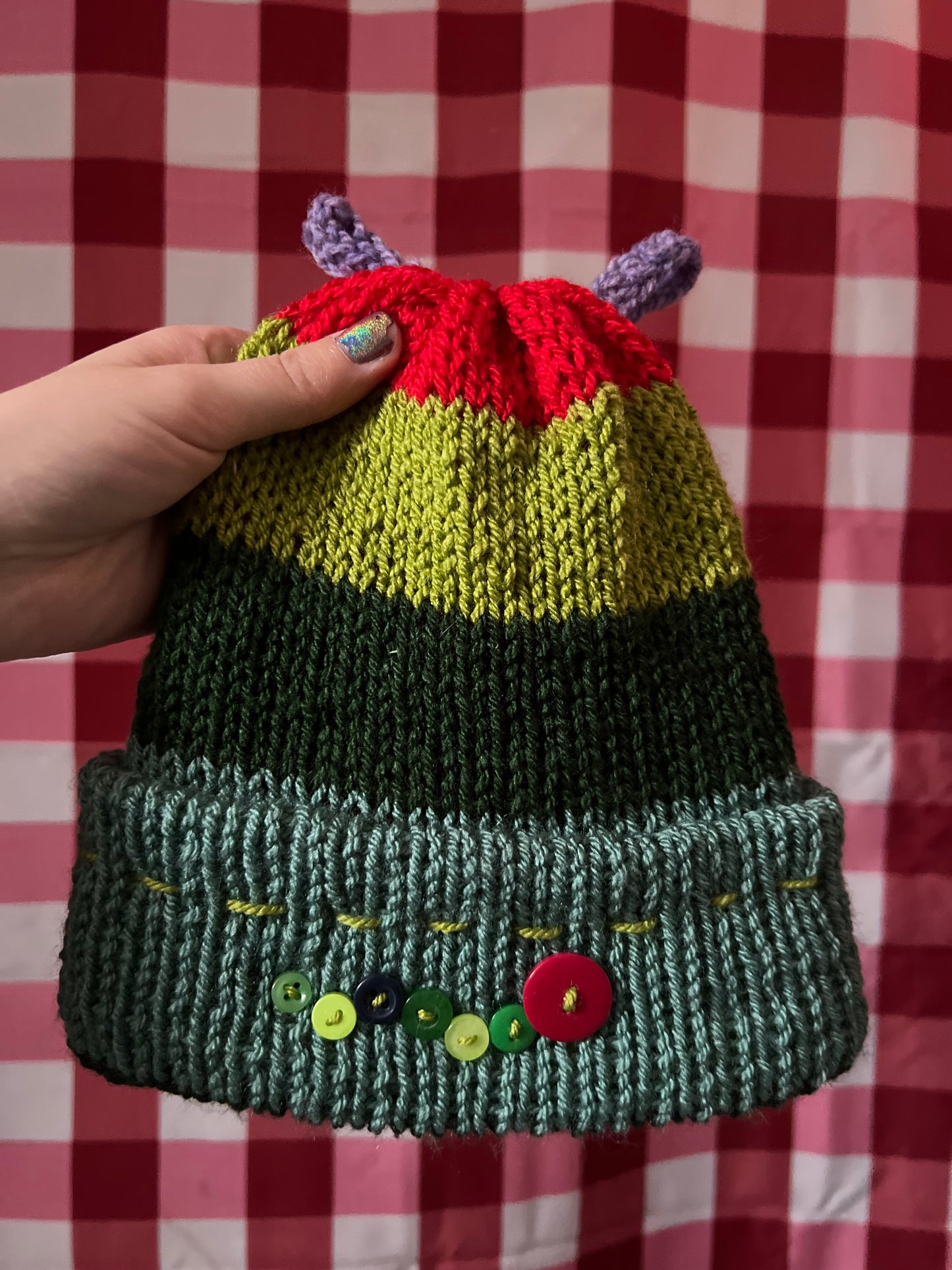 Caterpillar beanie